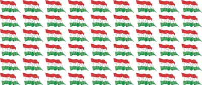 Produktbild von Mini Aufkleber Set - Pack wehend - 20x12mm - selbstklebender Sticker - Fahne - Ungarn - Flagge / Banner / Standarte fürs Auto, Büro, zu Hause und die Schule - 54 Stück