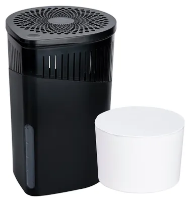 Produktbild von WENKO Raumentfeuchter Drop Schwarz 1Kg Luftentfeuchter Keller Feuchtigkeitkiller