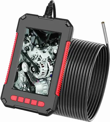 Zdjęcie produktu dla Przenośny ręczny endoskop przemysłowy P40 Kamera inspekcyjna z boroskopem IP67 Wodoodporny obiektyw 3,9 mm Wbudowane 6 sztuk regulowanych diod LED z 4,3-calowym ekranem o wysokiej rozdzielczości 1080P