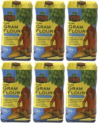 Produktbild von [ 6x 1kg ] TRS Reines Kichererbsen Mehl ohne Zusätze / PURE GRAM FLOUR