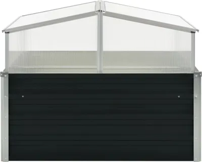 Immagine prodotto di vidaXL Serra antracite 100x100x77 cm Acciaio zincato