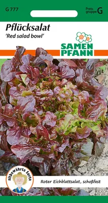 Artikelbild 1 von 'Pflücksalat Red Salad Bowl' aus der Kategorie Pflücksalatsamen