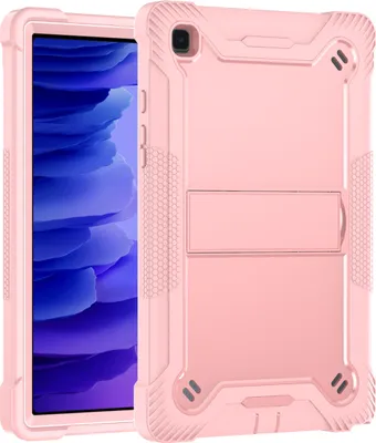 Produktbild von Schutzhülle für Samsung Galaxy Tab A7 10.4 2020, 3 Schichten mit Ständer Strapazierfähig Hülle für Galaxy Tab A7 10.4 Zoll Roségold