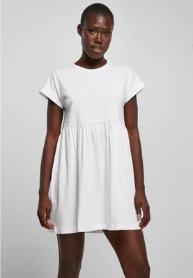 Image de Dámské tričko Urban Classics Ladies Organic Empire Valance Tee Dress white - 3XL