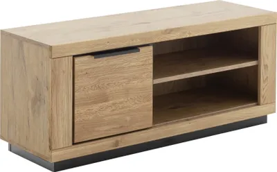 Image de Lowboard >GRENO< in natur geölt, Wildeiche teilmassiv - 122x52x54cm (BxHxT)