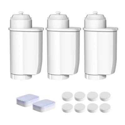 Produktbild von Wasserfilter 3 Stück + Reinigungstabletten 8 Stück + 2-in-1 Entkalkungstabletten 2 Stück – Wartungsset für Siemens vollautomatische Kaffeemaschinen