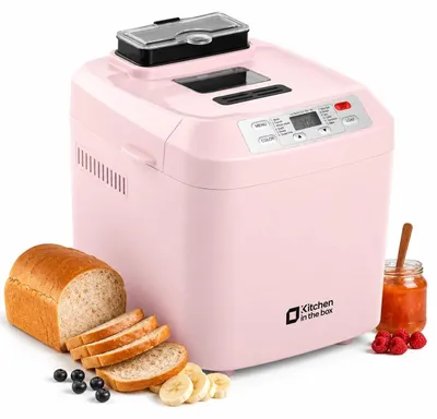 Broodmaschine 12 Programme, 900 g, Timer, Zutatenbehälter, Rosa