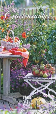 Produktbild von Gartenzauber 2024 - Streifenplaner 22 x 45 cm - Wandplaner m