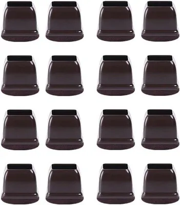 Immagine prodotto di 16 pezzi: protezioni in silicone per metatarso, scure, quadrate, 25-37 mm