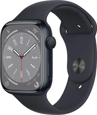 Produktbild von Apple Watch 8 GPS 45mm Alu Midnight/Midnight Sport Band