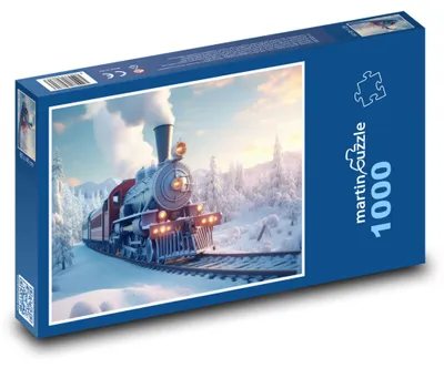 Obrázek produktu pro martinpuzzle - Puzzle 1000 - Vlak v zimní krajině