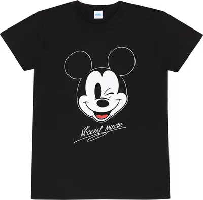 Produktbild von Mickey Mouse T-Shirt Herren Mickey Face schwarz S