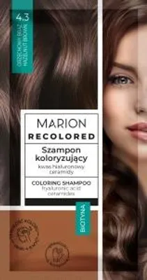 Zdjęcie produktu dla Marion Recolor Szampon Koloryzujący 4.3 Orzechowy Brąz