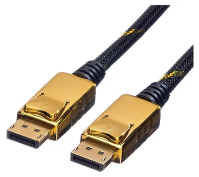Image de ROLINE 11.04.5639 Câble DisplayPort 1,5 m Noir, Or