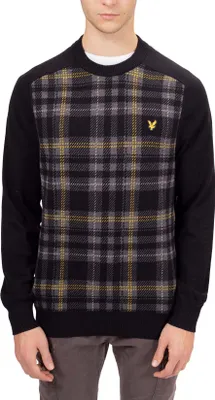 Zdjęcie produktu dla LYLE & SCOTT - Męski sweter z mieszanki wełny merynosów - Rozmiar L