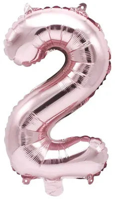 Produktbild von Folienballon 2 rosa