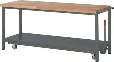 Produktbild von STIER Werkbank Premium mit abs. Fahrgestell BxTxH 2000x700x880 mm