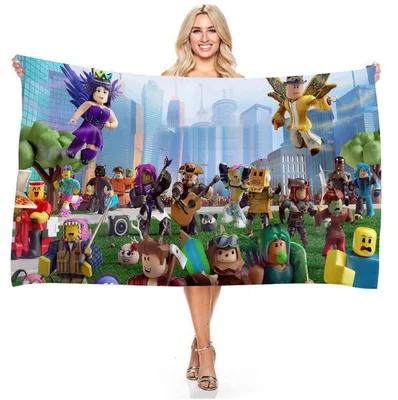 Produktbild von Badetuch Kinder 75 x 150 cm Mikrofaser Mehrfarbig