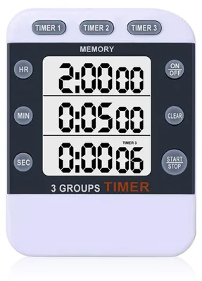 Productafbeelding van Digitale Keukentimer met Drie Kanalen en Groot Display