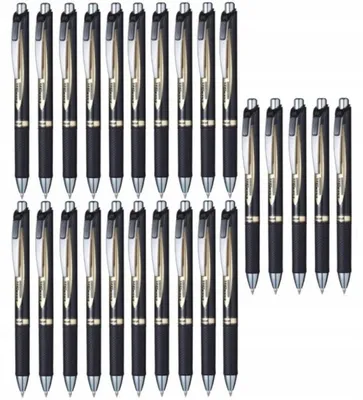 Produktbild von Pentel EnerGel BLP75 Kugelschreiber Schwarz Set 25 Stück