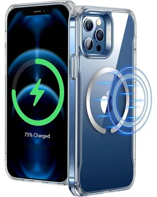 Obrázek produktu pro Pouzdro pro iPhone 12 Pro Max, kompatibilní s MagSafe, hybridní provedení, ochrana proti pádům, průhledné
