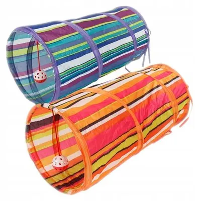 Zdjęcie produktu dla Tunel dla kota Nobleza, 90 cm, z zabawką