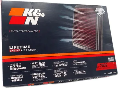 Produktbild von K&N Luftfilter kompatibel mit Audi 80 1.6 110 PS & 1.8 / Volkswagen Golf I/II 1976-1991 (33-2002), Erhöhte Leistung