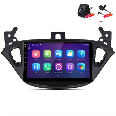Immagine prodotto di Autoradio Android con telecamera posteriore per Opel Corsa E 2014-2019 e Adam, compatibile con CarPlay e Android Auto wireless, processore 8Core, 6+128GB di memoria, navigazione GPS 4G LTE, display da 9 pollici