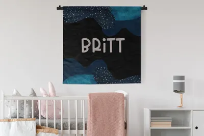 Produktbild von MuchoWow® Wandteppich Wandbehang Britt - Pastell - Mädchen 90x90 cm Tapisserie Dekoration Wandtuch - Wandaufhänger