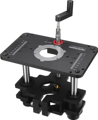 Obrázek produktu pro 65mm zvedák frézy pro 69mm frézu na dřevo pro nastavení zvedáku frézovacího stolu s deskou frézy Přesné zpracování dřeva