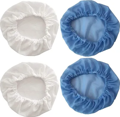 Produktbild von 4 Stücke Elastische Haarnetz Haube Küche Haar Schutz Kappe Staubdicht Mütze Elastik Baumwolle Kappe Arbeitsmütze