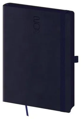 Obrázek produktu pro Týdenní diář A5 Memory tmavě modrý s gumičkou (DM423-2-27)