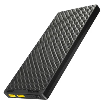 A product shot of a power bank on a white background.