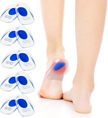 Obrázok produktu pre Gélivé vložky do topánok, 5 párov, mäkké vložky pod päty, veľkosť L