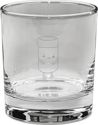 Produktbild von Mr. & Mrs. Panda Tumbler Beste Freunde Salz - Transparent - Geschenk, Fehlende Keywords, Old Fashioned Glas, Whiskyglas, Whisky, Lustige Sprüche, Whiskey