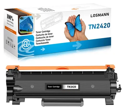 Immagine prodotto di LOSMANN, 1 cartuccia di toner compatibile con chip, per Brother TN-2420 TN-2410 TN2420, compatibile con i modelli Brother DCP-L2510, DCP-L2510D, DCP-L2530, DCP-L2530DW, DCP-L2537, DCP-L2537DW, DCP-L2550, DCP-L2550DN, HL-L2310, HL-L2310D, HL-L2350