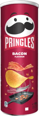 Obrázek produktu pro Chipsy Pringles s příchutí slaniny 165g - Pringles