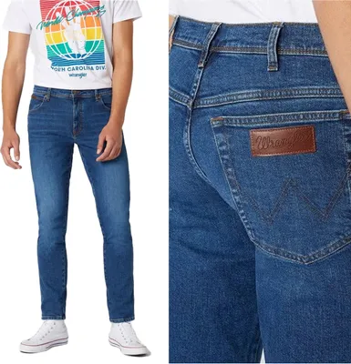 Obrázek produktu pro WRANGLER, Pánské džíny, Slim fit, TEXAS SLIM, W34 L30, Blau, Jeans, baggyjeans, buggy