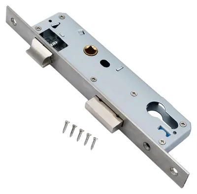 Image de Verrou encastré à cadre étroit pour porte de jardin, 85 mm