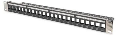 Produktbild von DIGITUS Patchpanel 1HE 24-Port Rackmount Modular geschirmt