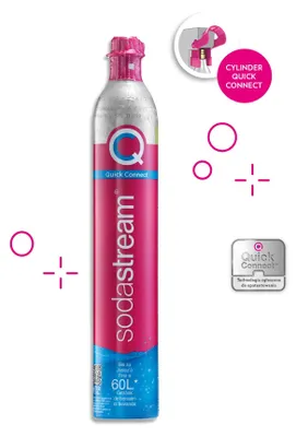 Zdjęcie produktu dla Oddzielna butla CO2 Sodastream - szybki zawór, 80L