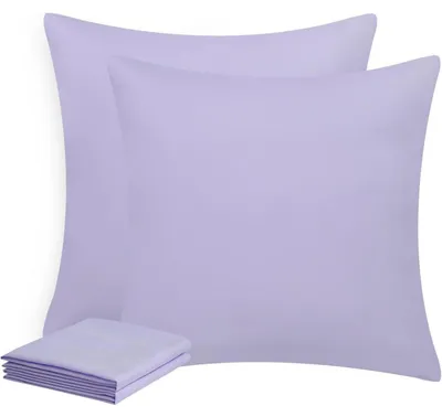 Produktbild von Kissenbezug 80x80 2er Set Lavendel Mikrofaser mit Reißverschluss Bügelfrei