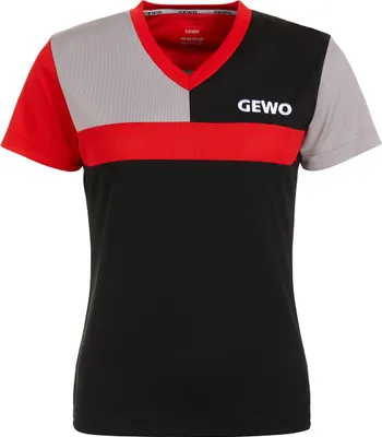 Produktbild von GEWO Lady Shirt Ravenna schwarz/rot M