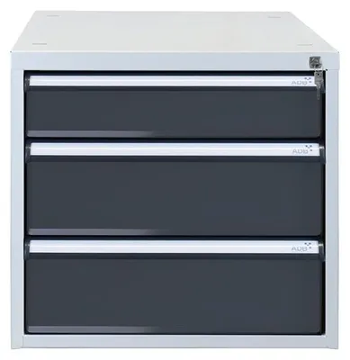 Produktbild von ADB Schubladenbox  anthrazit 51533, mit 3 Schubladen
