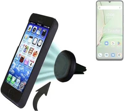 Produktbild von K-S-Trade kompatibel mit UMIDIGI G9C Auto Handy Halterung KFZ Halter Lüftungsgitterhalterung Air Vent mount Smartphone Halter
