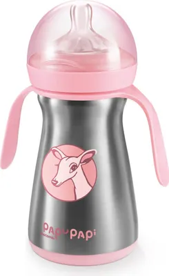 Produktbild von Isolierflasche PAPU PAPI 200 ml, rosa