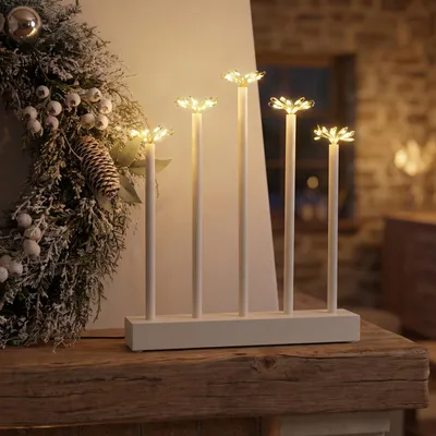 Produktbild von SALCAR LED Feuerwerk Fensterleuchter mit 100 LEDs, Lichterbogen  Weihnachtsdeko Fensterbank Weihnachtsbeleuchtung Innen weiß