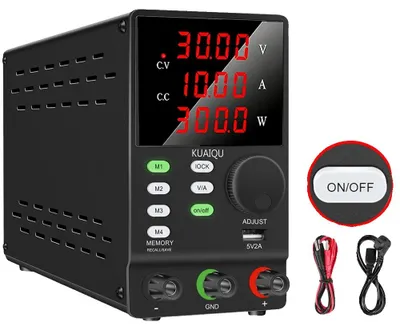 Obrázek produktu pro Stejnosměrný napájecí zdroj, programovatelná paměť, nastavitelná regulace napětí, SPPS30V10A