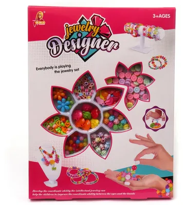 Produktbild von Dromader Perlen-Set Schmuck Basteln Kinder 6 Jahre+