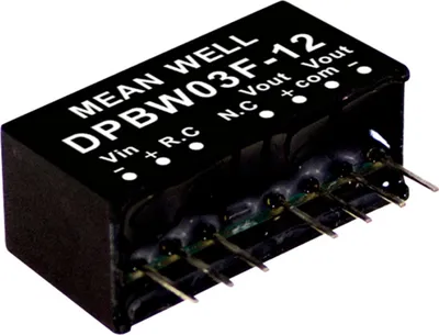 Produktbild von MEAN WELL DPBW03F-12 Netzteil & Spannungsumwandler 3 W (DPBW03F-12)